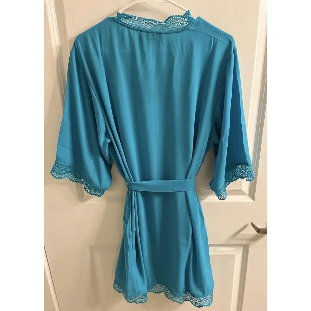 NWT Sea Isle Turquoise INC International Concepts‎ Robe Women Size Medium